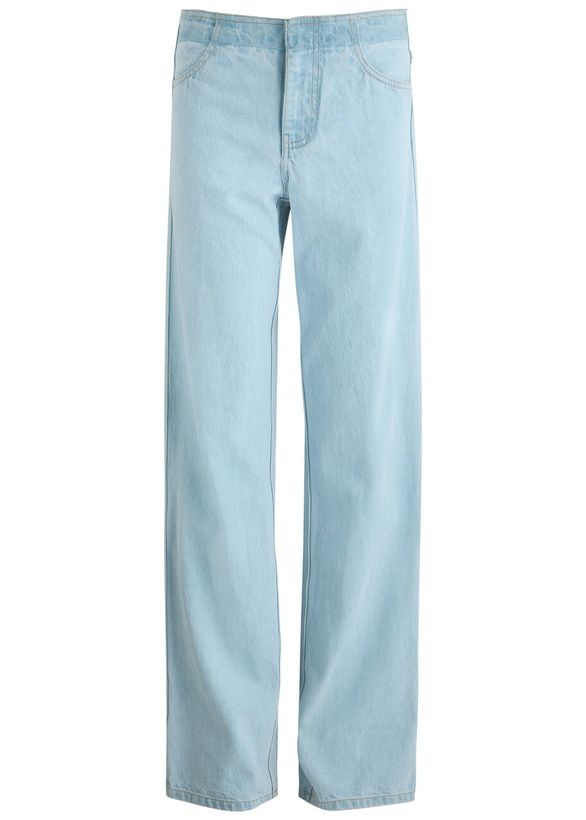 Photo: Christopher Esber Deconstruct Straight-leg Jeans Light Blue