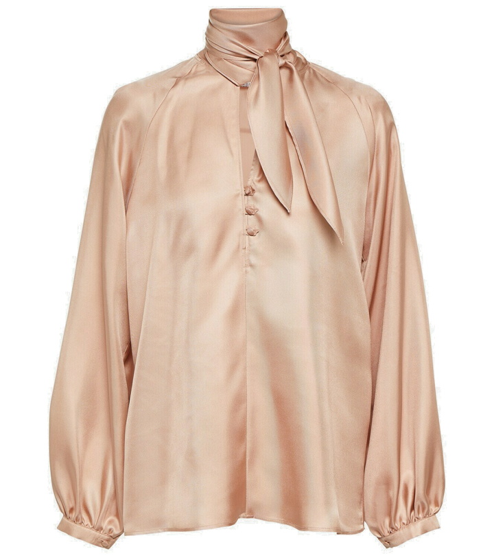Photo: Max Mara Bow-embellished silk blouse