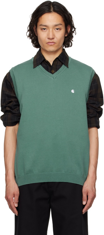 Photo: Carhartt Work In Progress Green Madison Vest