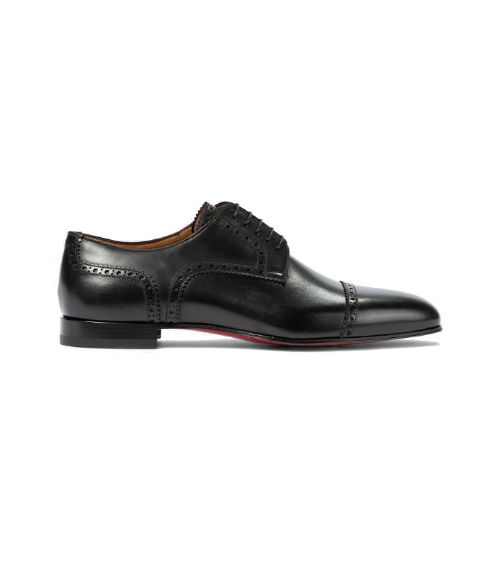 Photo: Christian Louboutin - Eygeny flat leather Derby shoes