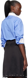 Wales Bonner Blue Portrait Shirt