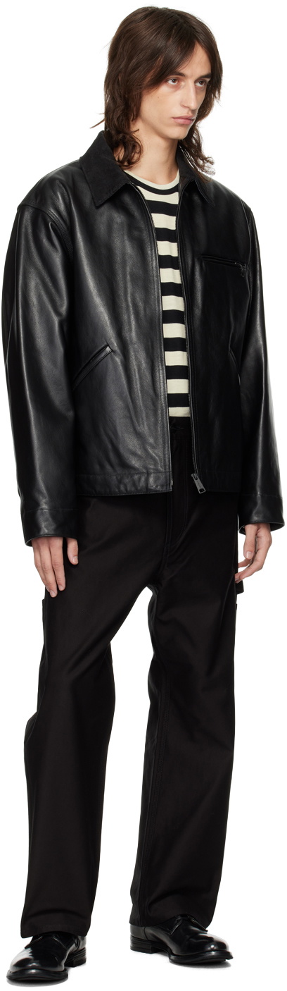 Junya Watanabe Black Carhartt Work In Progress Edition Leather