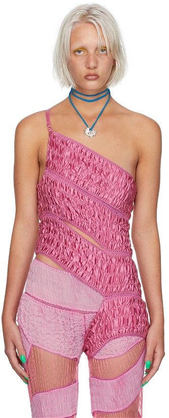 Photo: Sinéad O’Dwyer SSENSE Exclusive Pink Spiral Tank Top