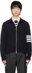 Thom Browne Navy Merino Wool Jacket