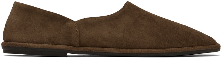 Photo: The Row Brown Canal Slip On Loafers