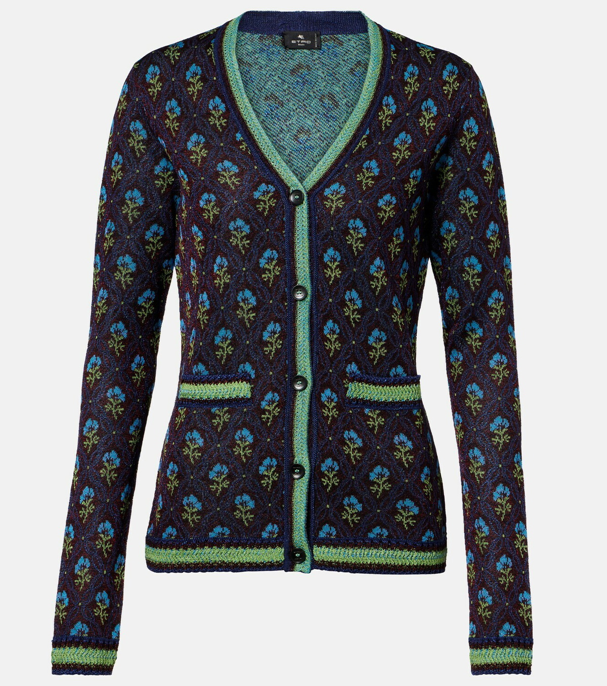 Etro Floral jacquard cardigan