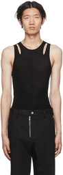 Dion Lee Black Cutout Tank Top