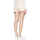 Stella McCartney Pink Denim Cut Off Shorts