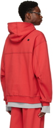 ADER error Red Fluic Hoodie