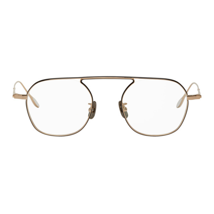 Yuichi Toyama Gold and Black Gropius Glasses