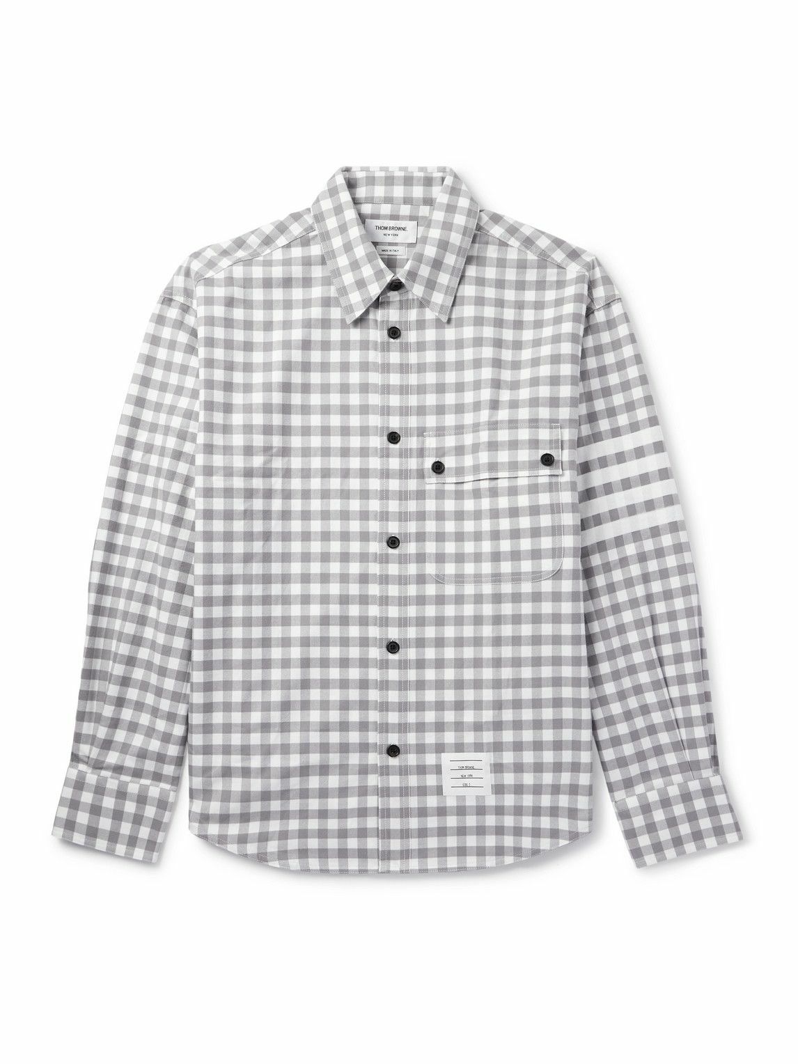 Thom Browne - Frayed Patchwork Shetland Wool Shirt Jacket