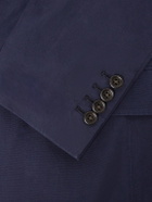 Polo Ralph Lauren - Double-Breasted Cotton-Canvas Suit Jacket - Blue