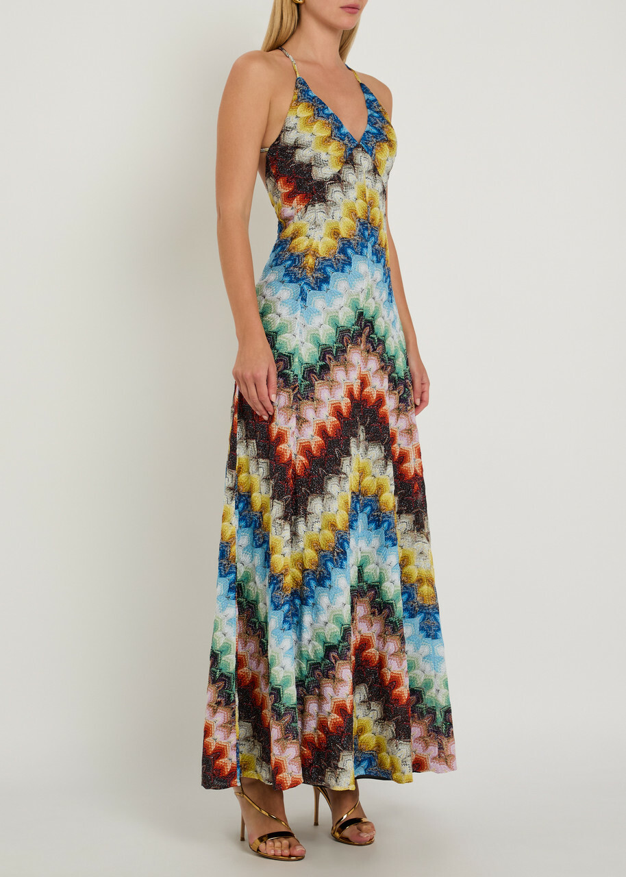 Missoni Patterned Lace Maxi Dress Multicoloured