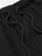 Abc. 123. - Straight-Leg Logo-Appliquéd Cotton-Jersey Drawstring Shorts - Black