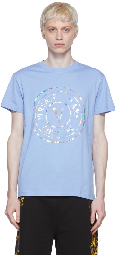 Photo: Versace Jeans Couture Blue V-Emblem T-Shirt