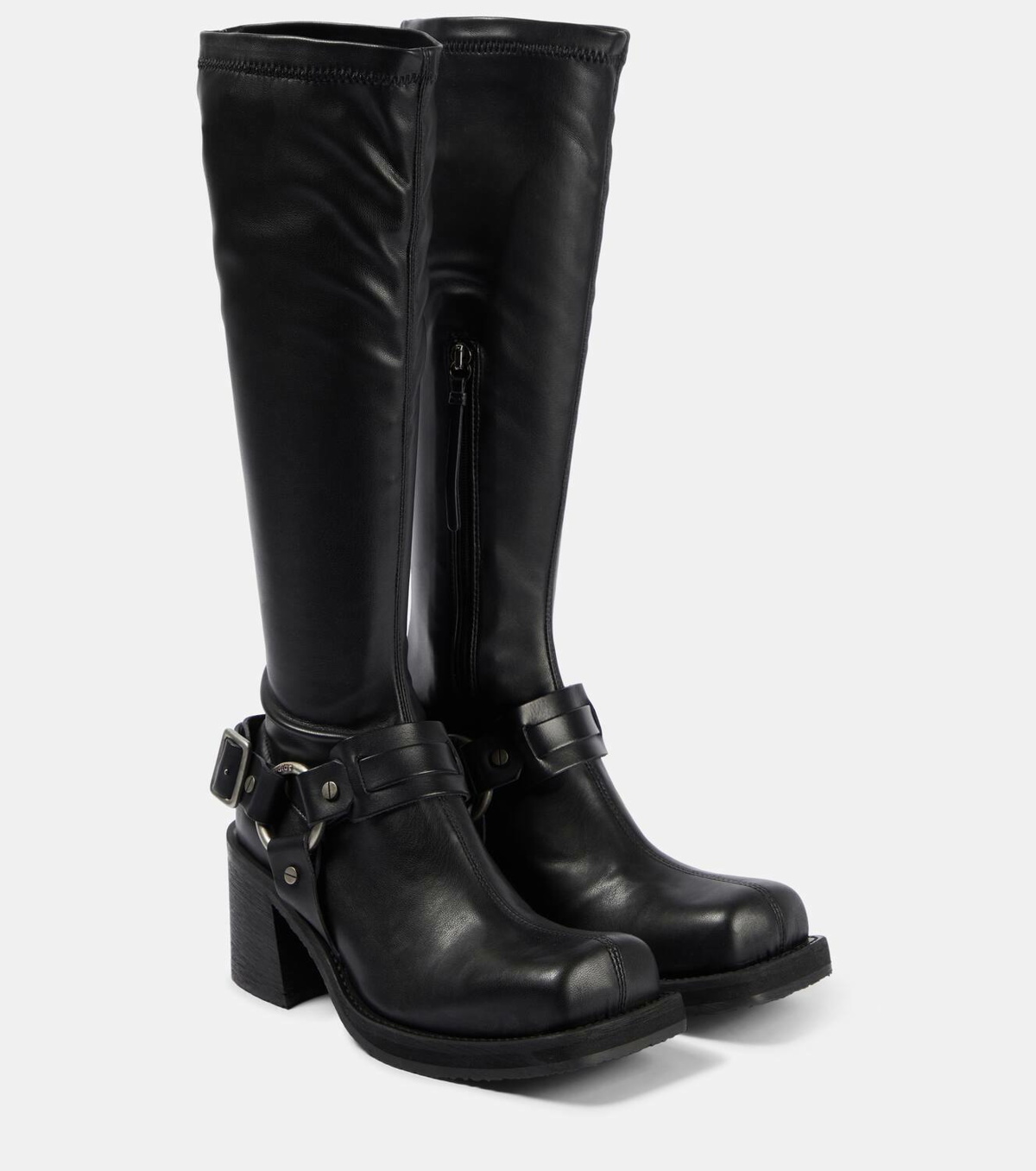 Acne Studios Leather platform knee-high boots Acne Studios