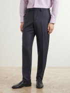 Lardini - Straight-Leg Wool Suit Trousers - Blue