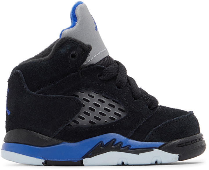Photo: Nike Jordan Baby Black Jordan 5 Retro PS Sneakers