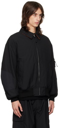 Comme des Garçons Homme Black Reversible Bomber Jacket
