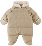 Bonpoint Baby Beige Bala Down Snowsuit