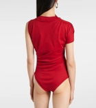 Didu Gathered cotton jersey bodysuit