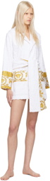 Versace Underwear White Short Robe