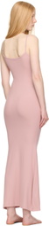 SKIMS Pink Soft Lounge Long Slip Maxi Dress