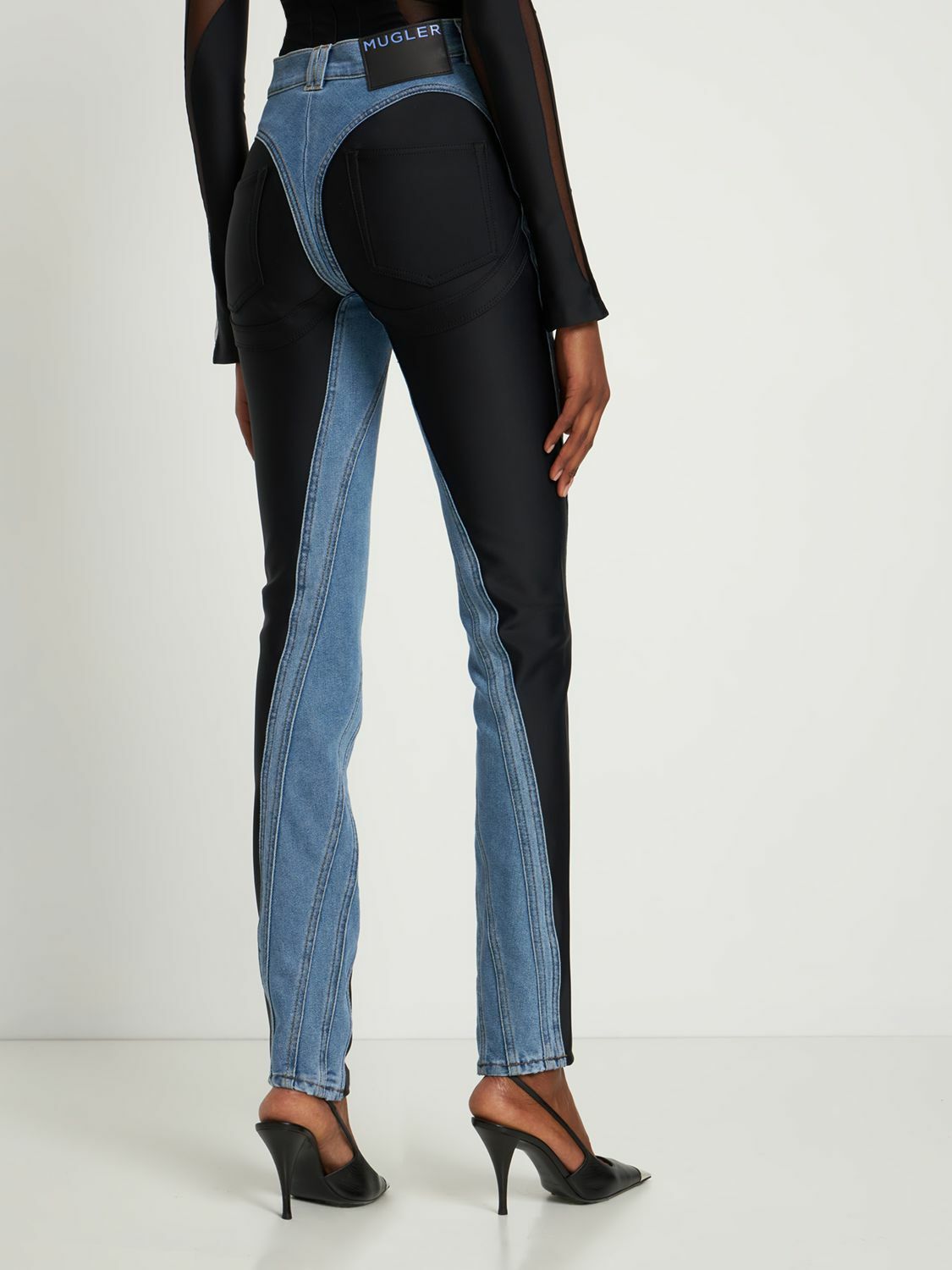 デニム・ジーパン MUGLER JEANS (PA0398242) MUGLER: Jeans woman - Blue | Mugler jeans PA0398242 online