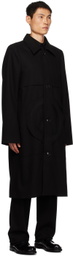 Edward Cuming Black Paneled Coat