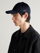 Zegna - Logo-Embellished Cashmere-Felt Baseball Cap - Blue