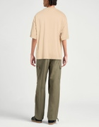 New Era Mens T-shirt in Beige