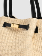 DEMELLIER Midi New York Raffia Tote Bag