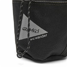 Gramicci Men's x And Wander Patchwork Chalk Pouch in Black