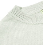 Maison Kitsuné - Logo-Appliquéd Wool Sweater - Gray