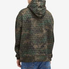 Valentino Men's V Logo Camo Popover Hoody in Army