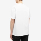 Alexander McQueen Men's Tailor Skeleton Logo T-Shirt in White/Red