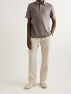 Zegna - Linen Polo Shirt - Gray