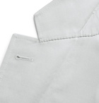 Canali - Stone Kei Slim-Fit Stretch-Cotton Twill Suit Jacket - Gray