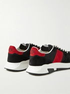TOM FORD - Jagga Suede and Mesh Sneakers - Black
