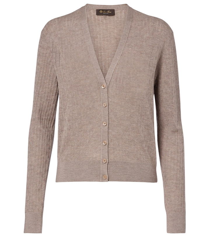 Photo: Loro Piana Ribbed-knit cashmere and silk cardigan