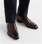 George Cleverley - Nakagawa Burnished-Leather Oxford Shoes - Brown