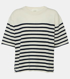 Lisa Yang Cila striped cashmere T-shirt