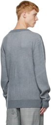 Feng Chen Wang Gray Double Neck Sweater