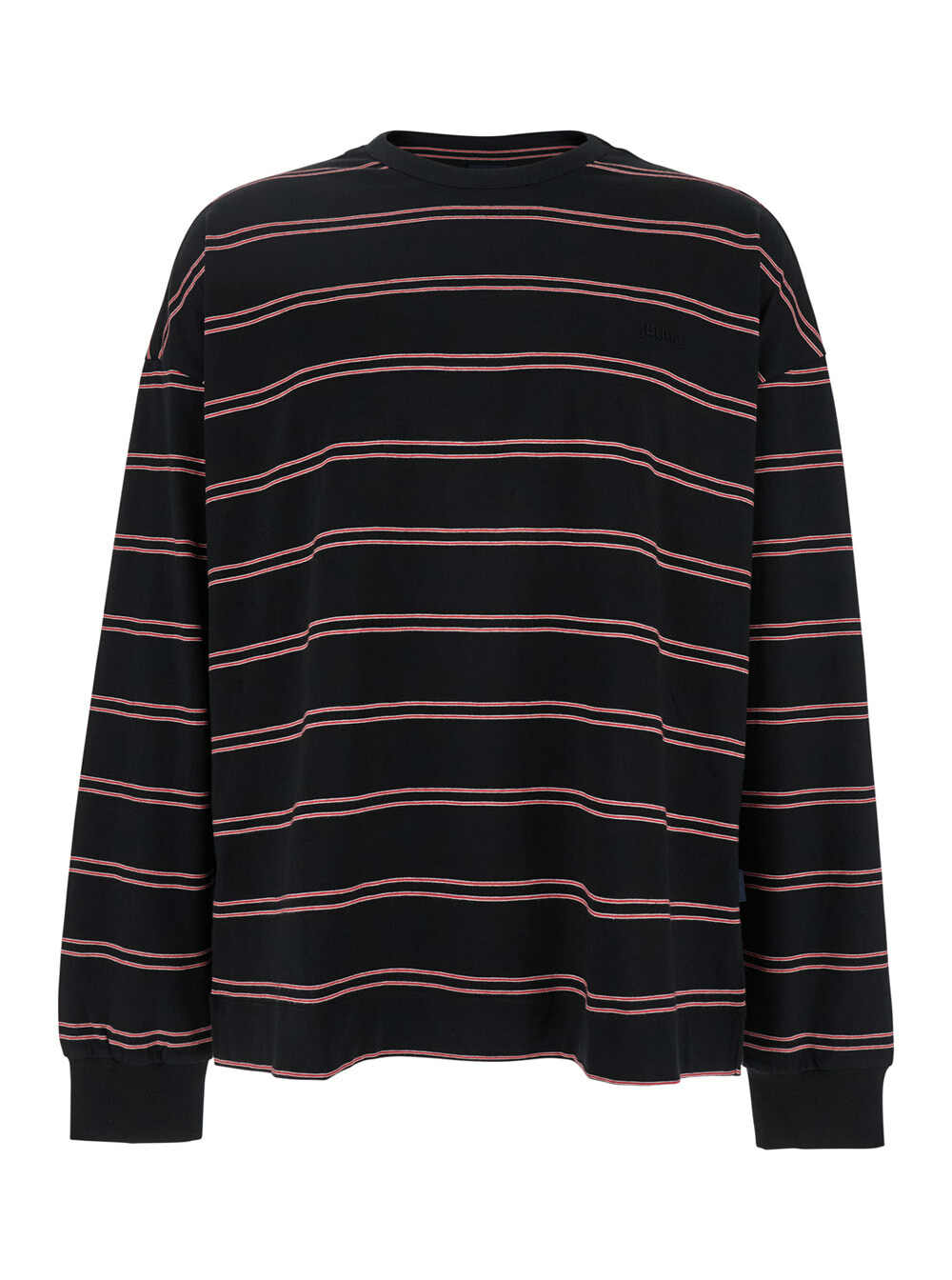 Tシャツ・カットソー JUUN.J Wool Cotton Stripe Blouson Shirts (JC5864P135 BLACK) Juun.J | CLOTHBASE