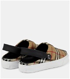 Burberry - Checked slingback slippers