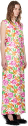 Balenciaga Multicolor Floral Maxi Dress