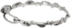 Alexander McQueen Silver Skull Safety Pin Bracelet