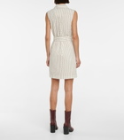 Victoria Victoria Beckham - Checked cotton-blend minidress