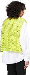 Wooyoungmi Yellow Half-Zip Vest