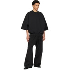 Fear of God Black Wide Leg Sweatpants